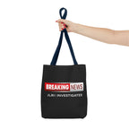 Breaking News Tote Bag — JLR© Investigates Logo Tote