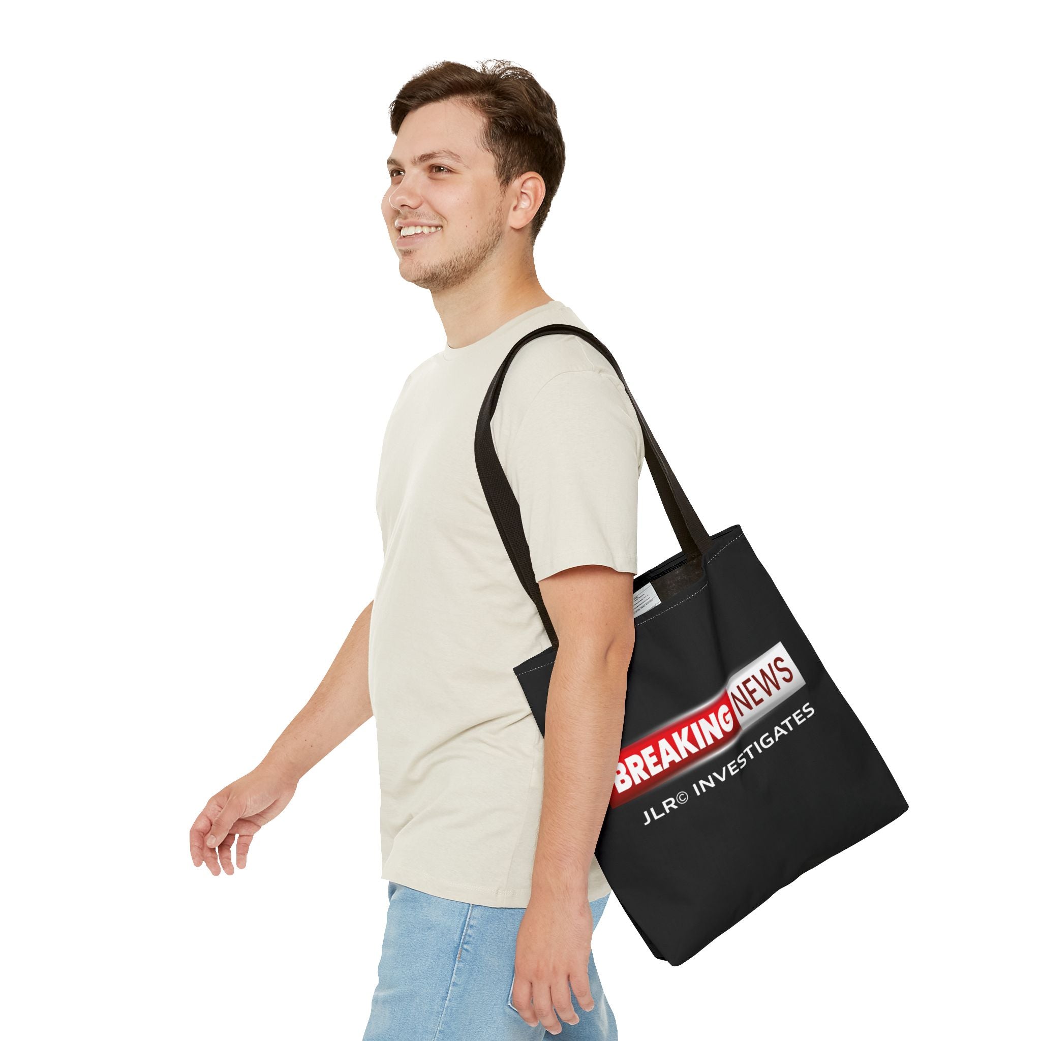 Breaking News Tote Bag — JLR© Investigates Logo Tote