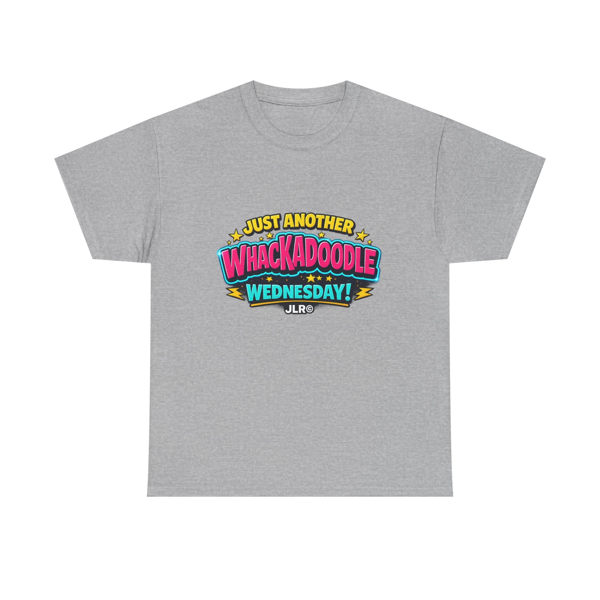 Sport Grey Whackadoodle Wednesday graphic t-shirt — JLR Investigates unisex bold retro tee
