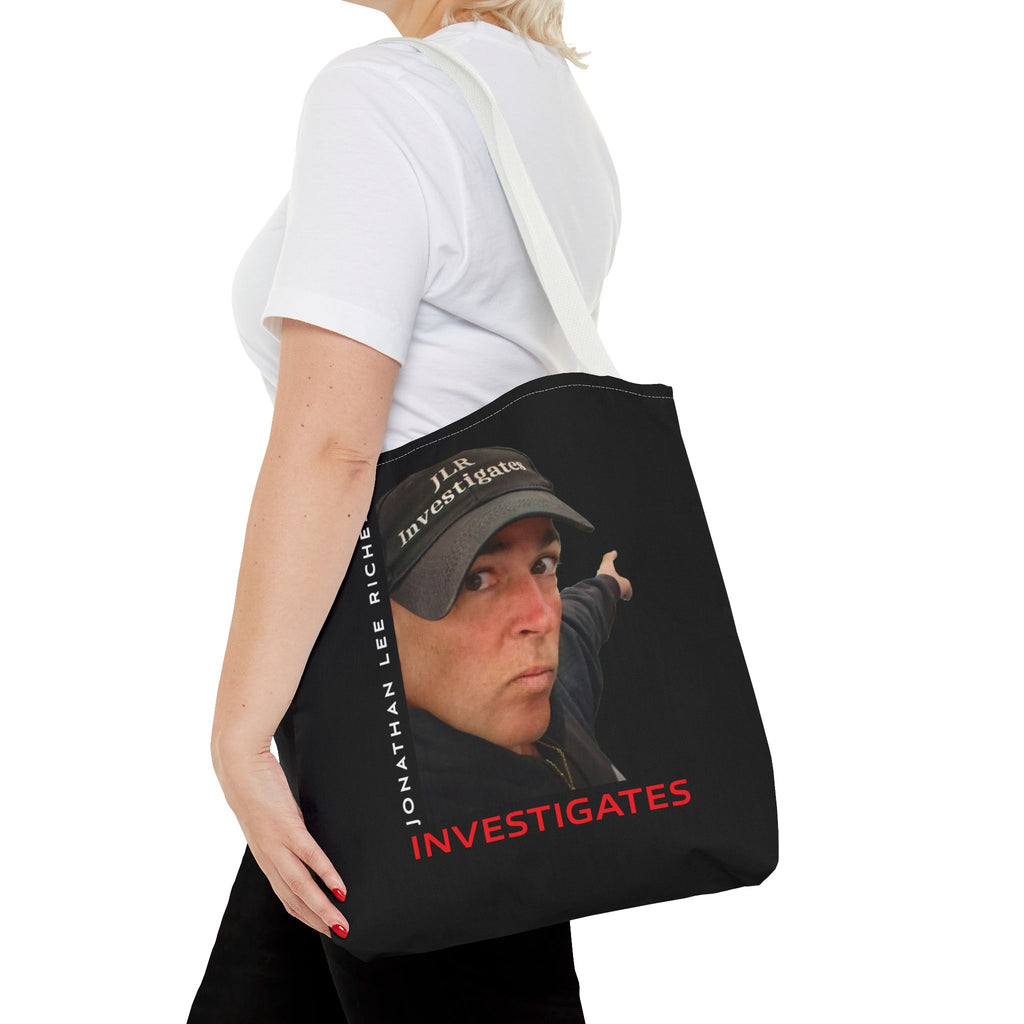 Jonathan Lee Riches Investigates Tote Bag — Investigative Podcast Host Photo Tote