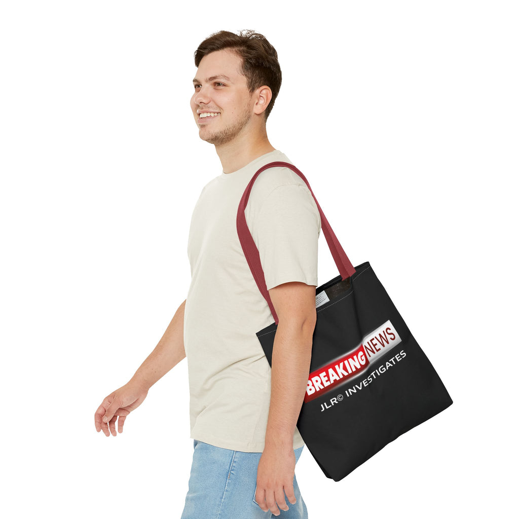 Breaking News Tote Bag — JLR© Investigates Logo Tote