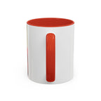 JLR Investigates and cat photo 11oz ceramic mug — Red interior and handle— JLR Investigates