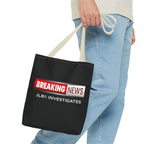 Breaking News Tote Bag — JLR© Investigates Logo Tote
