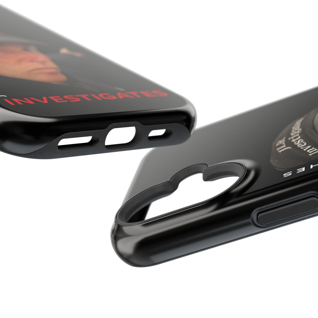 Phone Case — 'JLR© Investigates' Magnetic Impact-Resistant Case with Jonathan Lee Riches Portrait