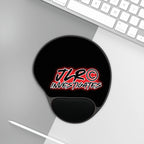 Mouse Pad with Wrist Rest — JLR© Investigates Logo Ergonomic Gaming Desk Mat