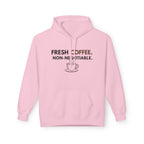 Fresh Coffee Hoodie – JLR© Investigates, light pink, flat lay front view