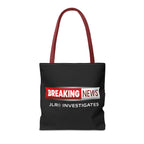 Breaking News Tote Bag — JLR© Investigates Logo Tote