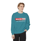Sweatshirt — "BREAKING NEWS" JLR© Investigates Graphic Crewneck