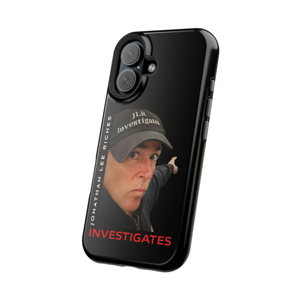 Phone Case — 'JLR© Investigates' Magnetic Impact-Resistant Case with Jonathan Lee Riches Portrait