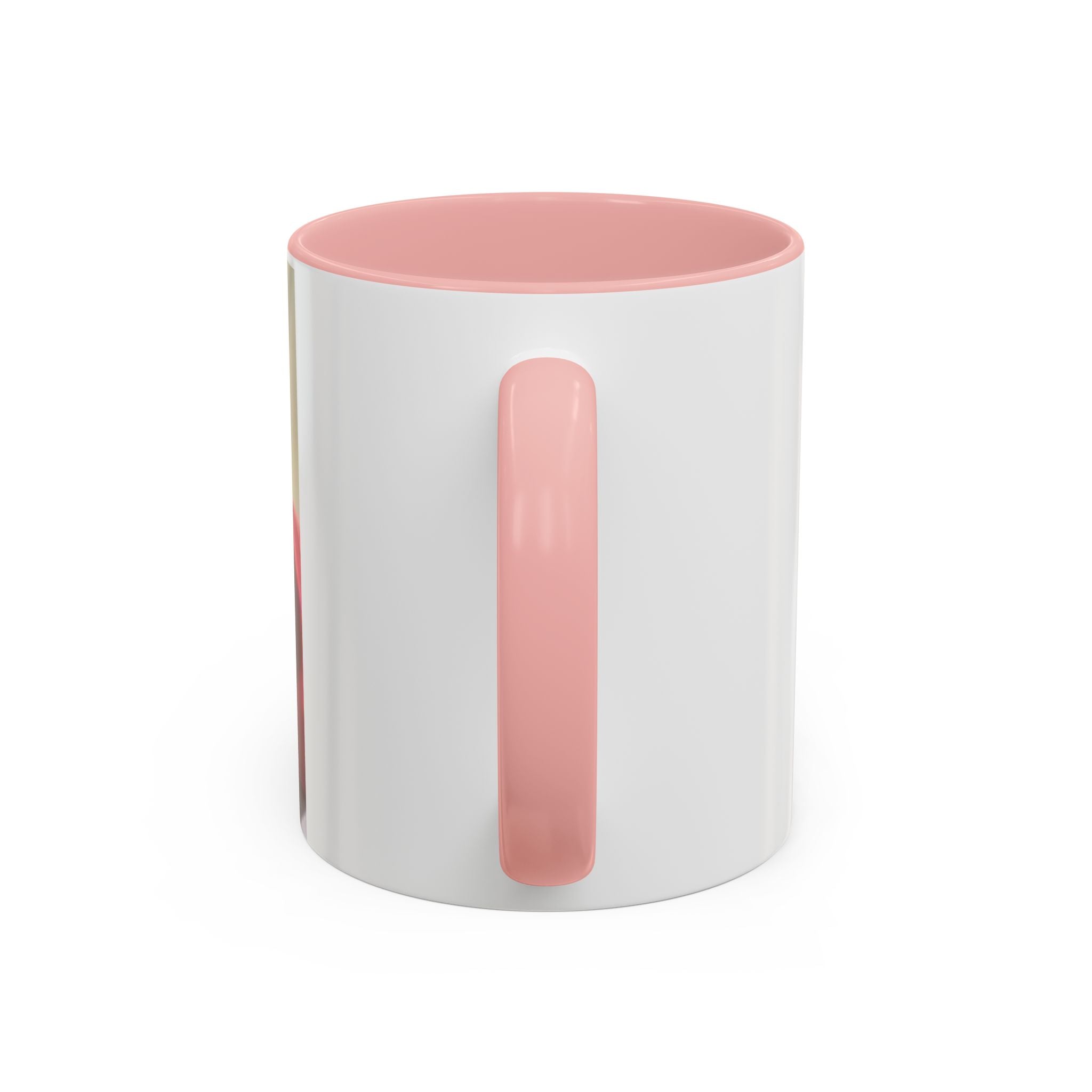 JLR Investigates and cat photo 11oz ceramic mug — Pink interior and handle— JLR Investigates