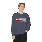 Sweatshirt — "BREAKING NEWS" JLR© Investigates Graphic Crewneck