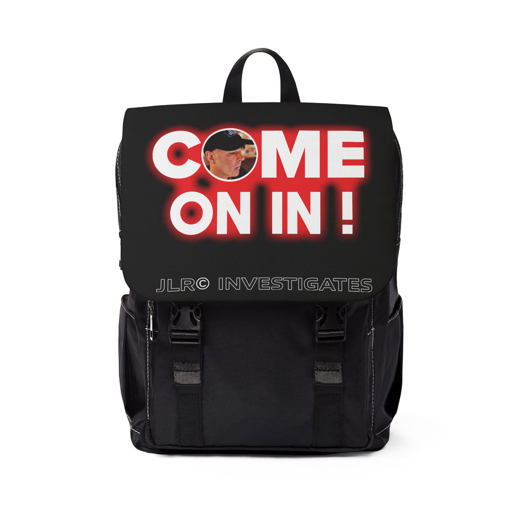 Come On In! JLR© Investigates Unisex Casual Shoulder Backpack