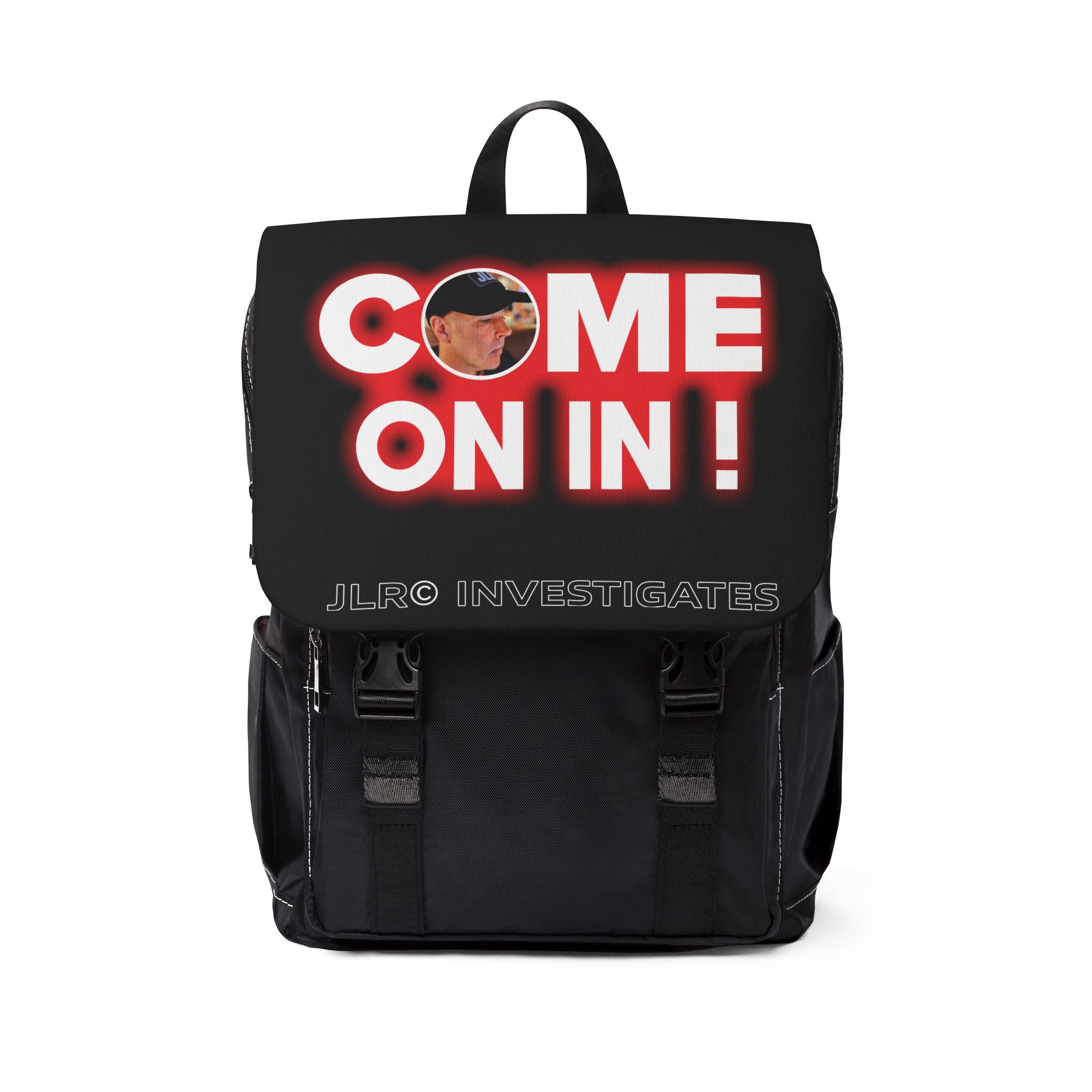 Come On In! JLR© Investigates Unisex Casual Shoulder Backpack