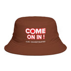 Bucket Hat — "COME ON IN! JLR© Investigates" Retro Investigative Logo