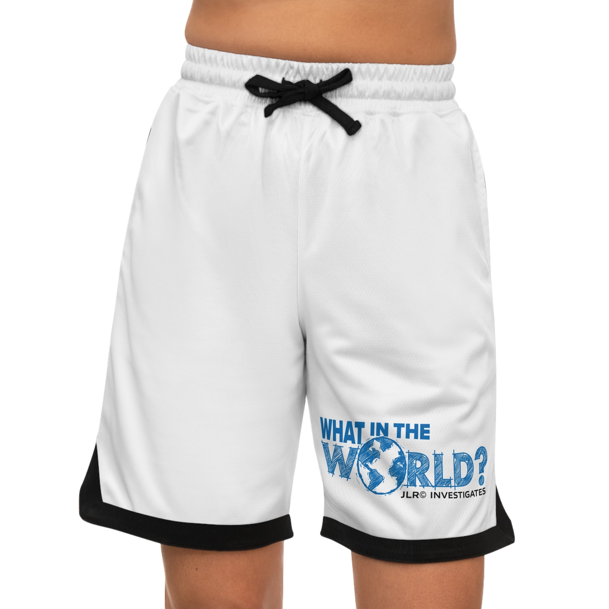 What In The World? JLR© Investigates Basketball Rib Shorts (AOP)