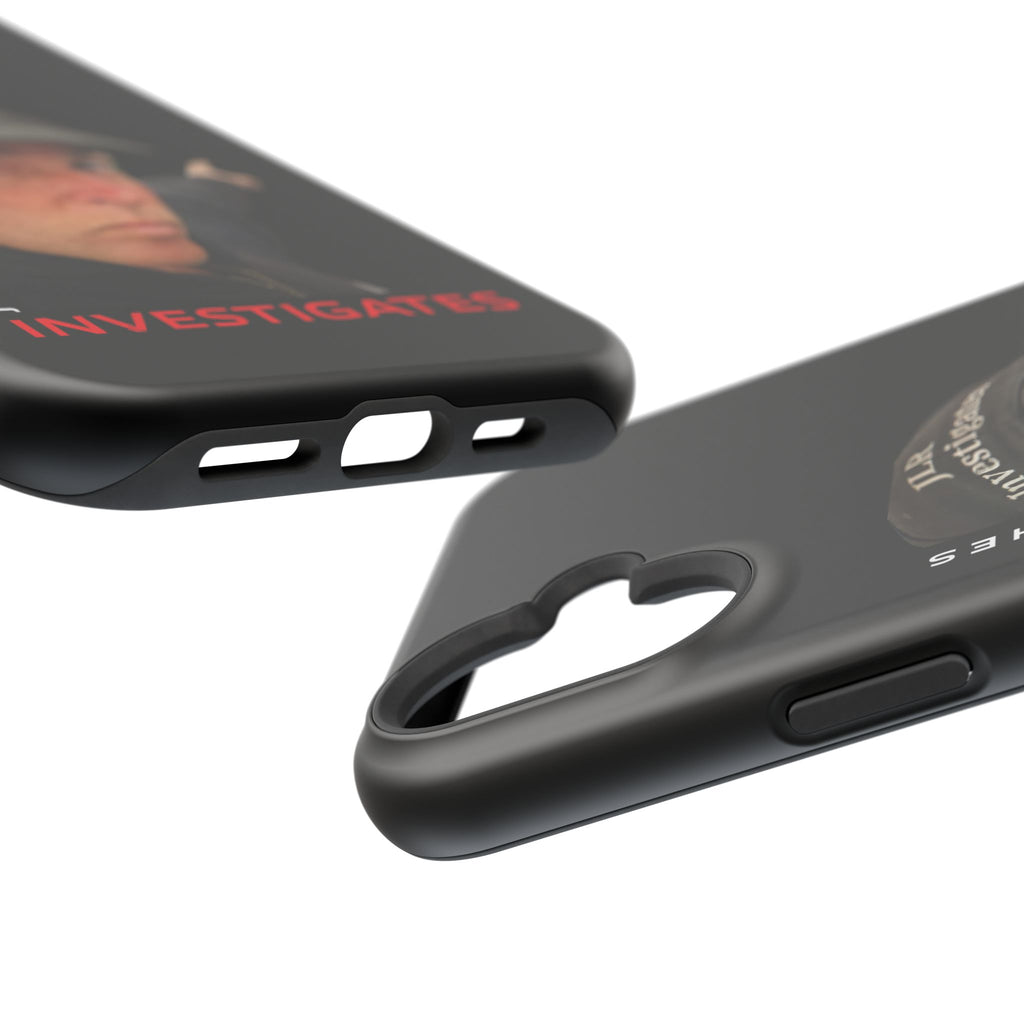 Phone Case — 'JLR© Investigates' Magnetic Impact-Resistant Case with Jonathan Lee Riches Portrait