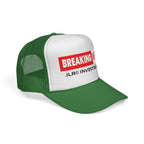 Trucker Cap — "Breaking News: JLR© Investigates Retro Mesh Hat