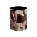 LR Investigates with cat photo 11oz ceramic mug — Black interior and handle — JLR InvestigatesJ
