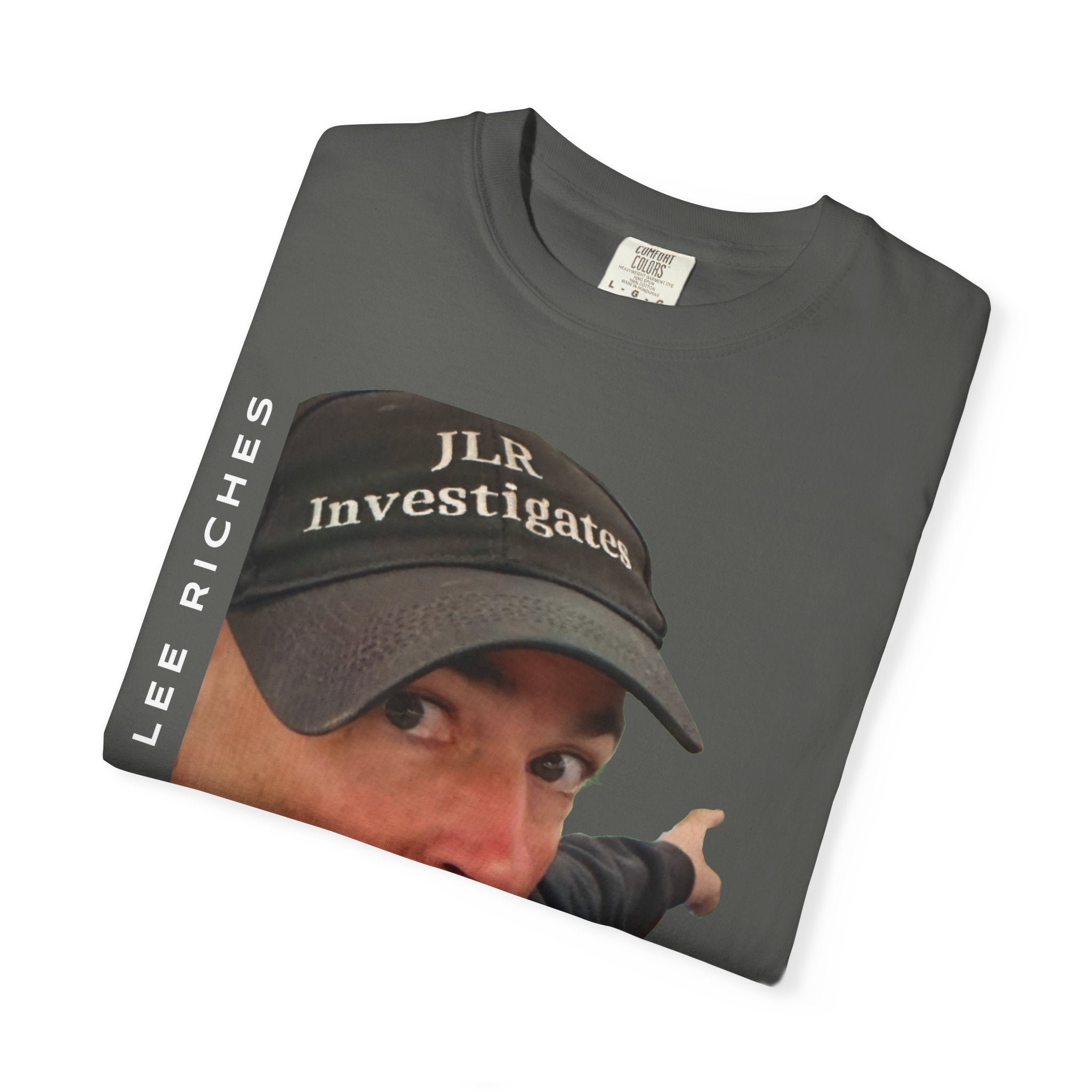 Investigates T-Shirt — Jonathan Lee Riches Investigates Tee