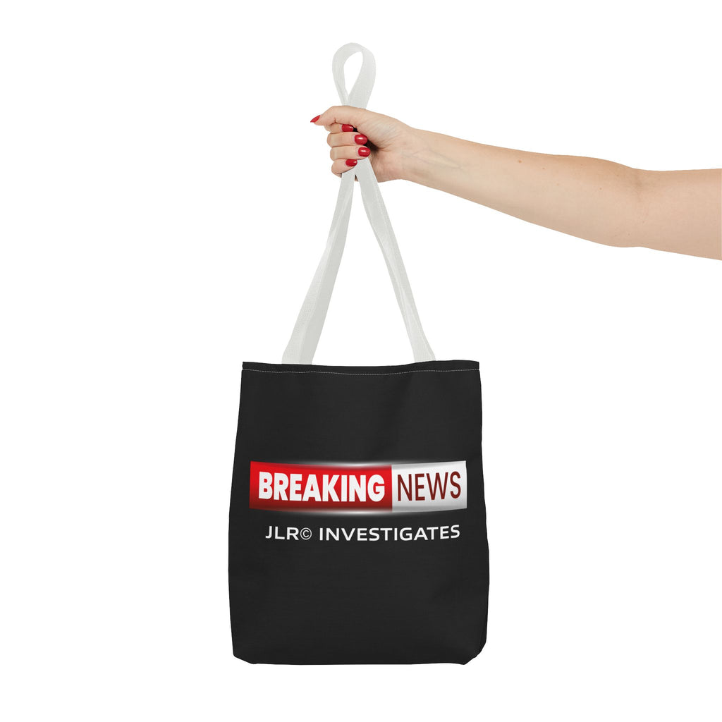 Breaking News Tote Bag — JLR© Investigates Logo Tote