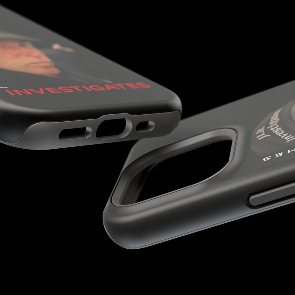 Phone Case — 'JLR© Investigates' Magnetic Impact-Resistant Case with Jonathan Lee Riches Portrait