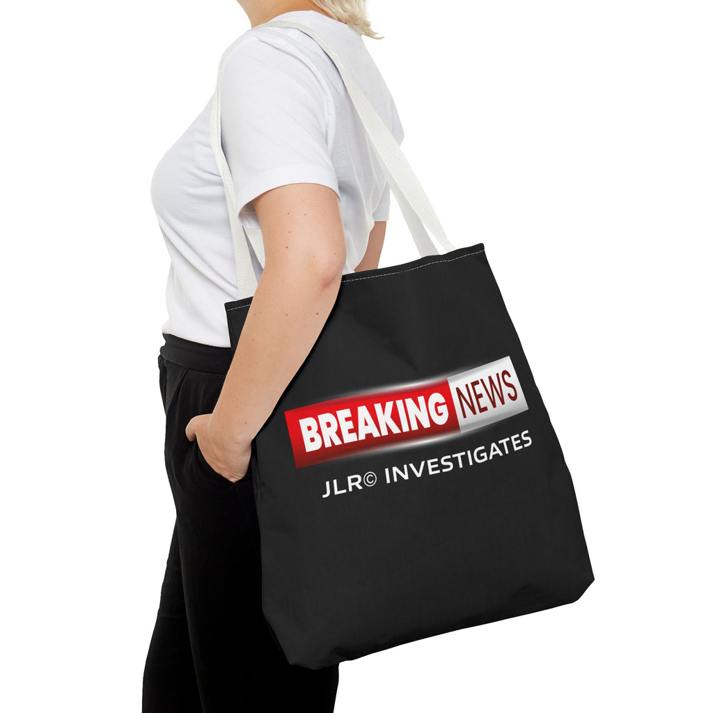 Breaking News Tote Bag — JLR© Investigates Logo Tote