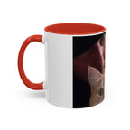 JLR Investigates and cat photo 11oz ceramic mug — Red interior and handle— JLR Investigates