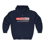 Breaking News Zip Hoodie — "Breaking News: JLR© Investigates" Full‑Zip Sweatshirt