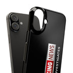 Slim Phone Case — "Breaking News" JLR© Investigates Graphic