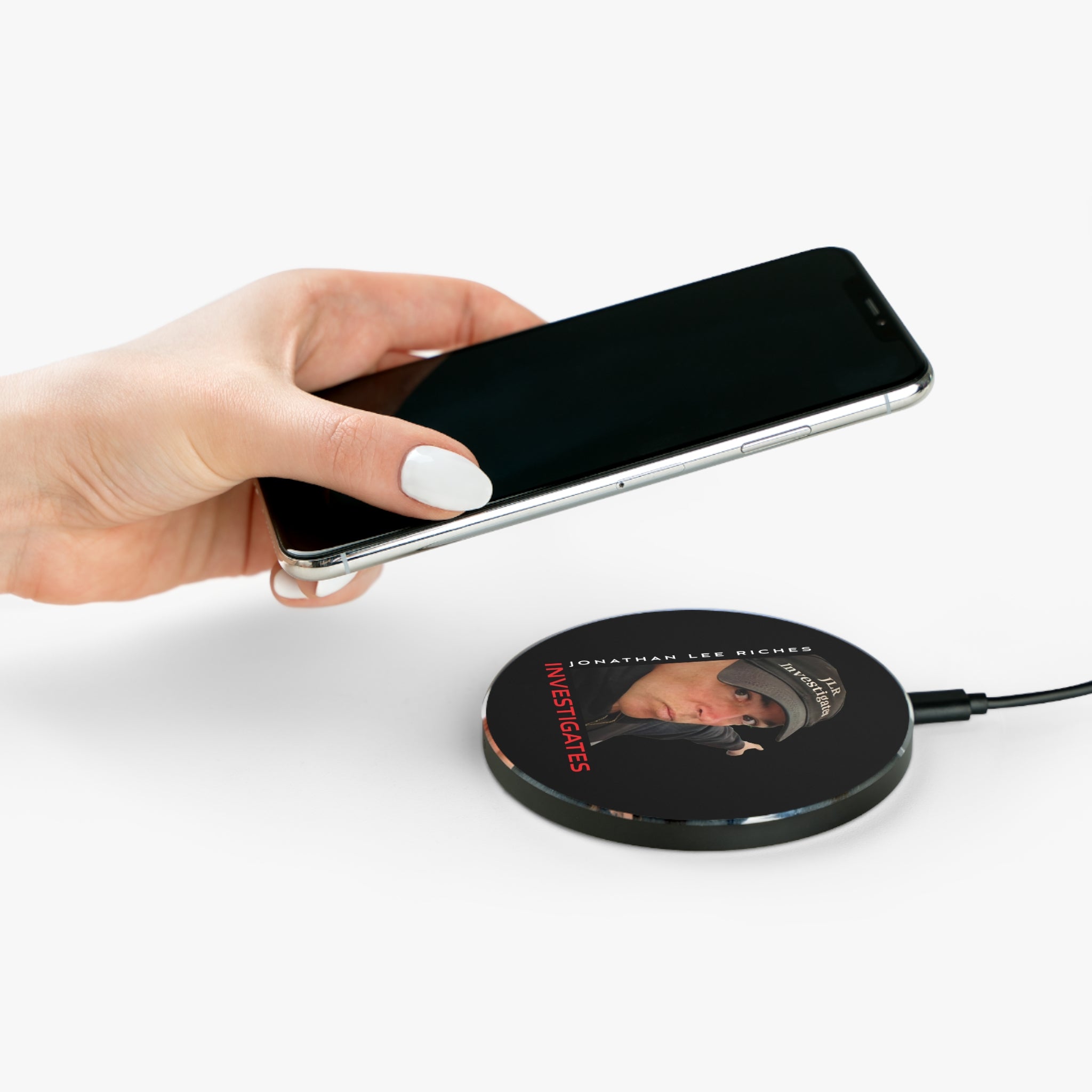 Wireless Charger — 'Jonathan Lee Riches Investigates' Phone Charging Pad