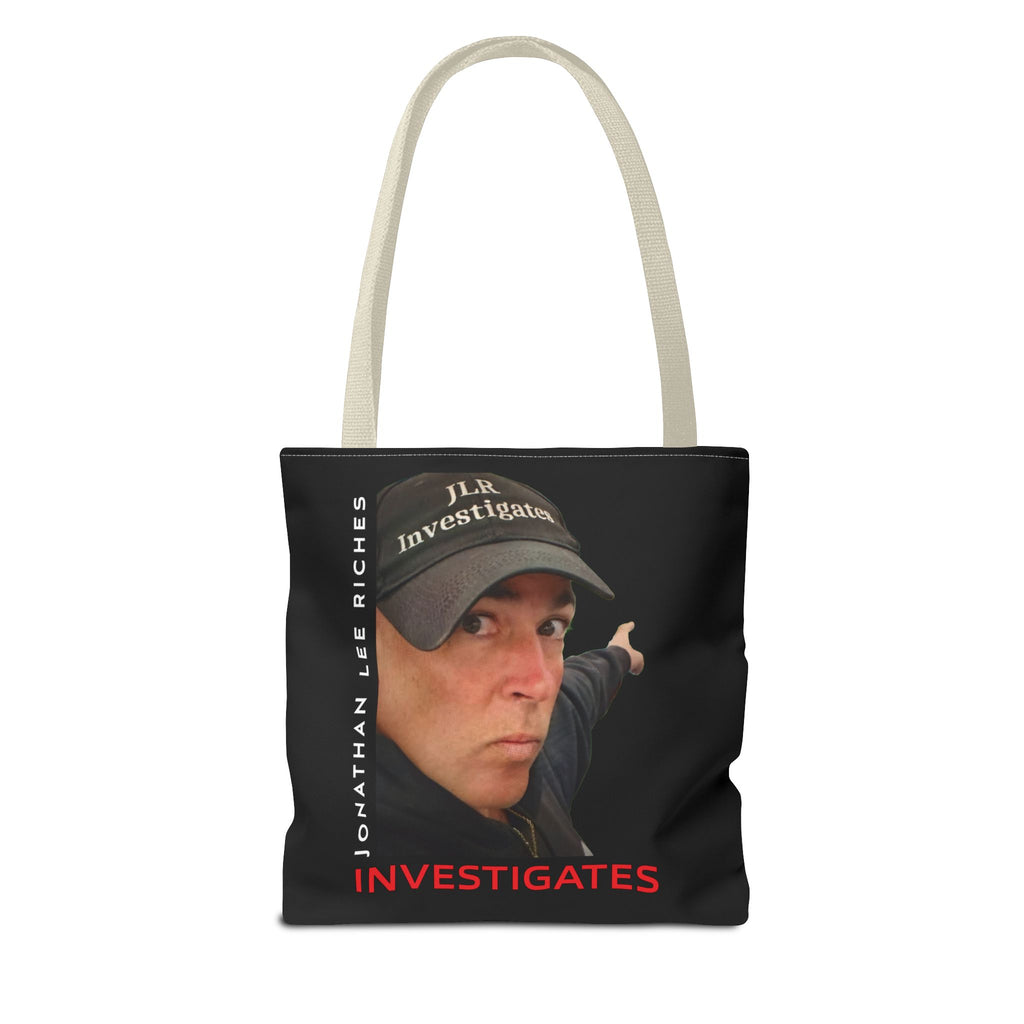 Jonathan Lee Riches Investigates Tote Bag — Investigative Podcast Host Photo Tote