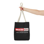Breaking News Tote Bag — JLR© Investigates Logo Tote