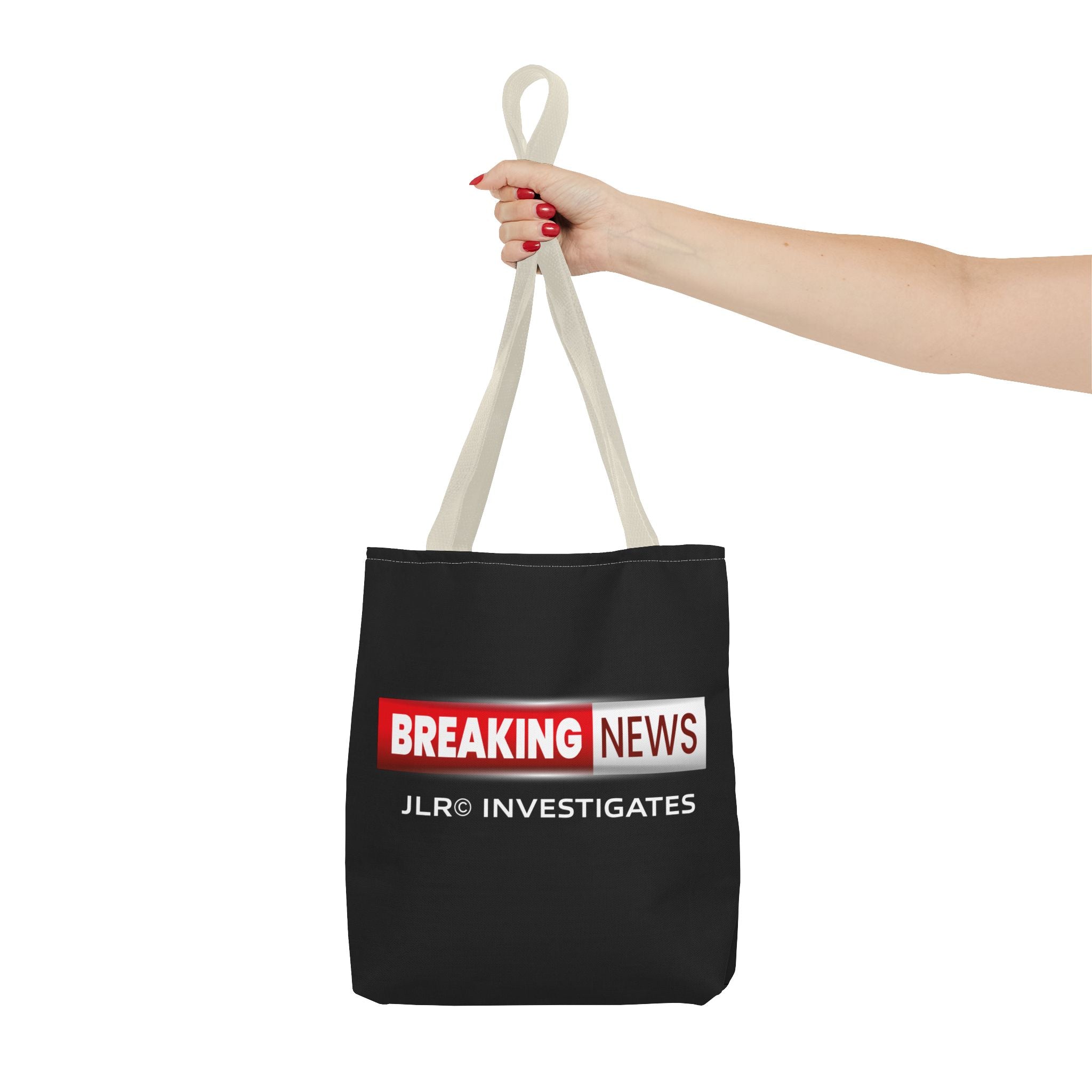 Breaking News Tote Bag — JLR© Investigates Logo Tote