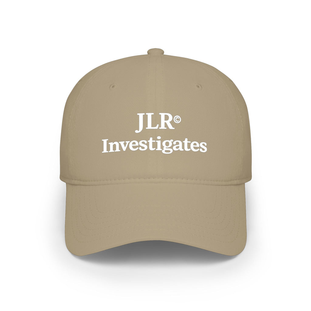 Retro JLR© Investigates Baseball Hat in khaki — front view