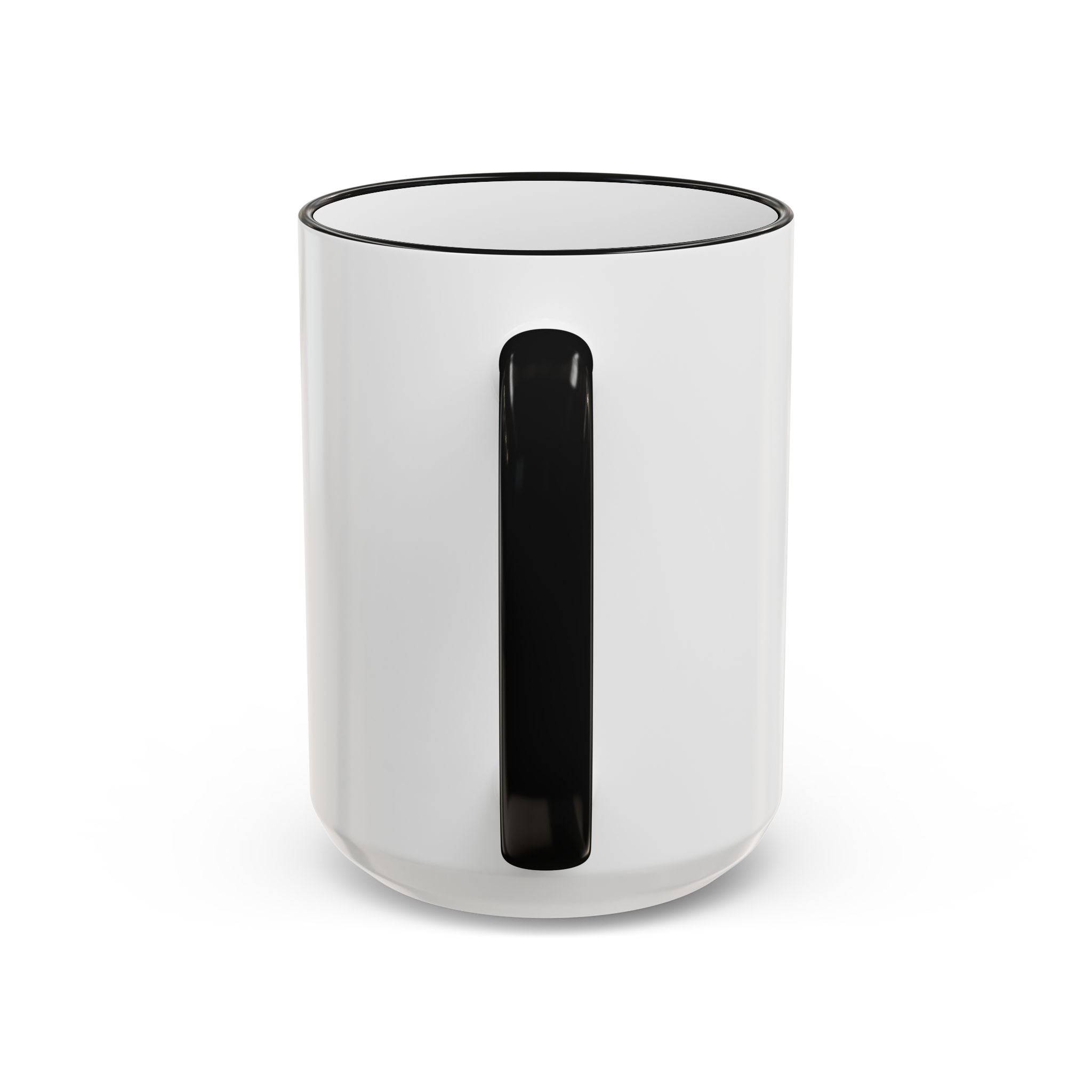 Whackadoodle Wednesday 15oz white ceramic coffee mug with black rim and handle and bold graphic print — JLR Investigates