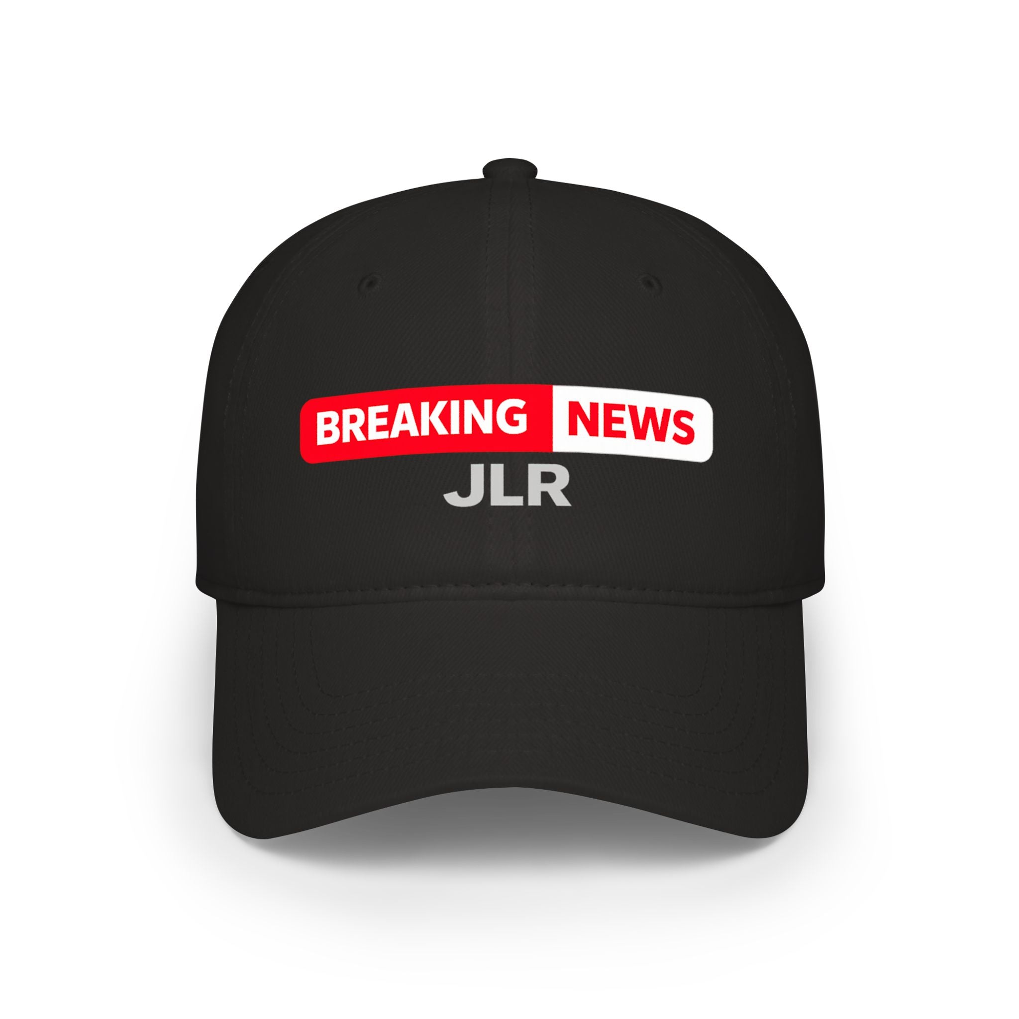 Breaking News! JLR© Investigates Baseball Hat in black — front view