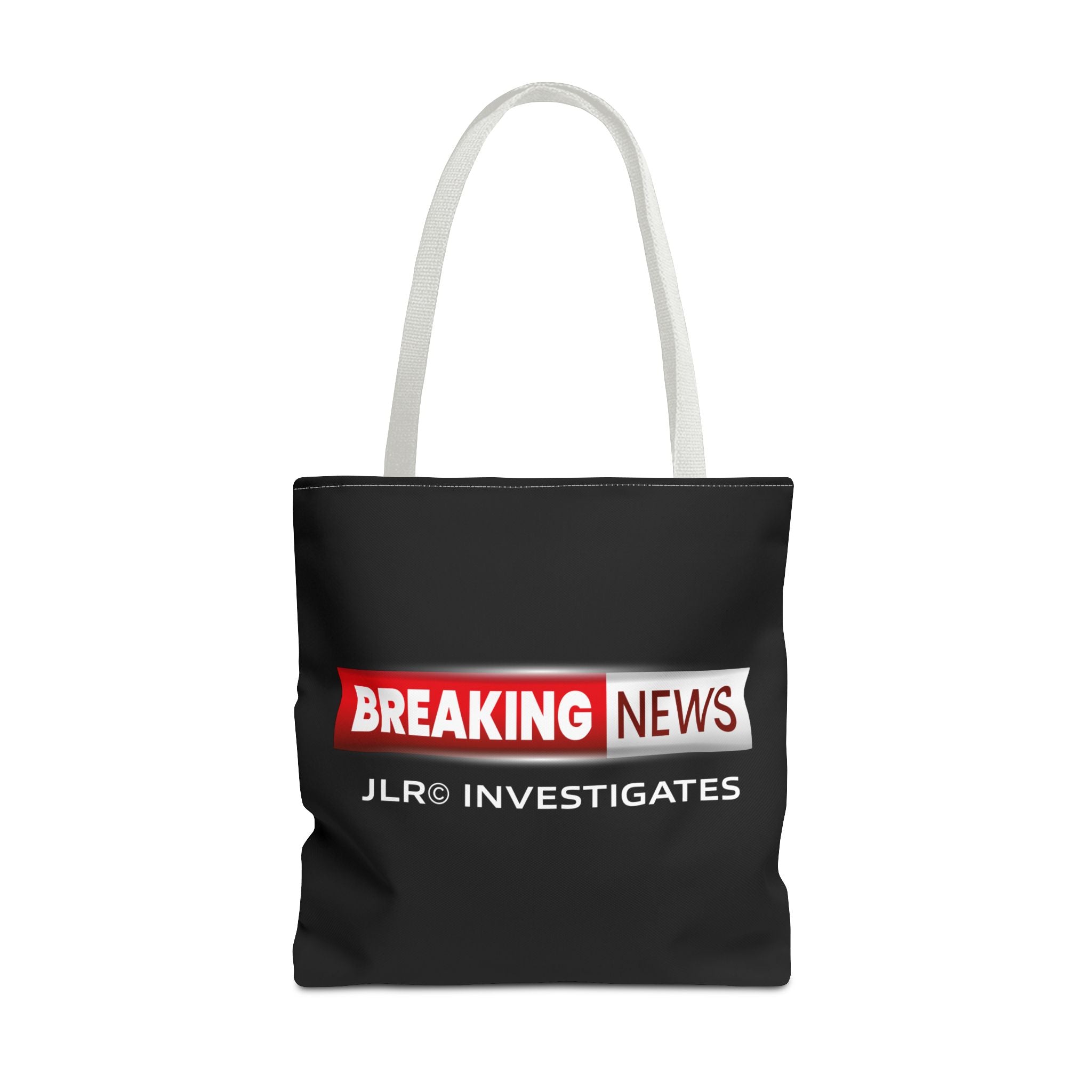 Breaking News Tote Bag — JLR© Investigates Logo Tote