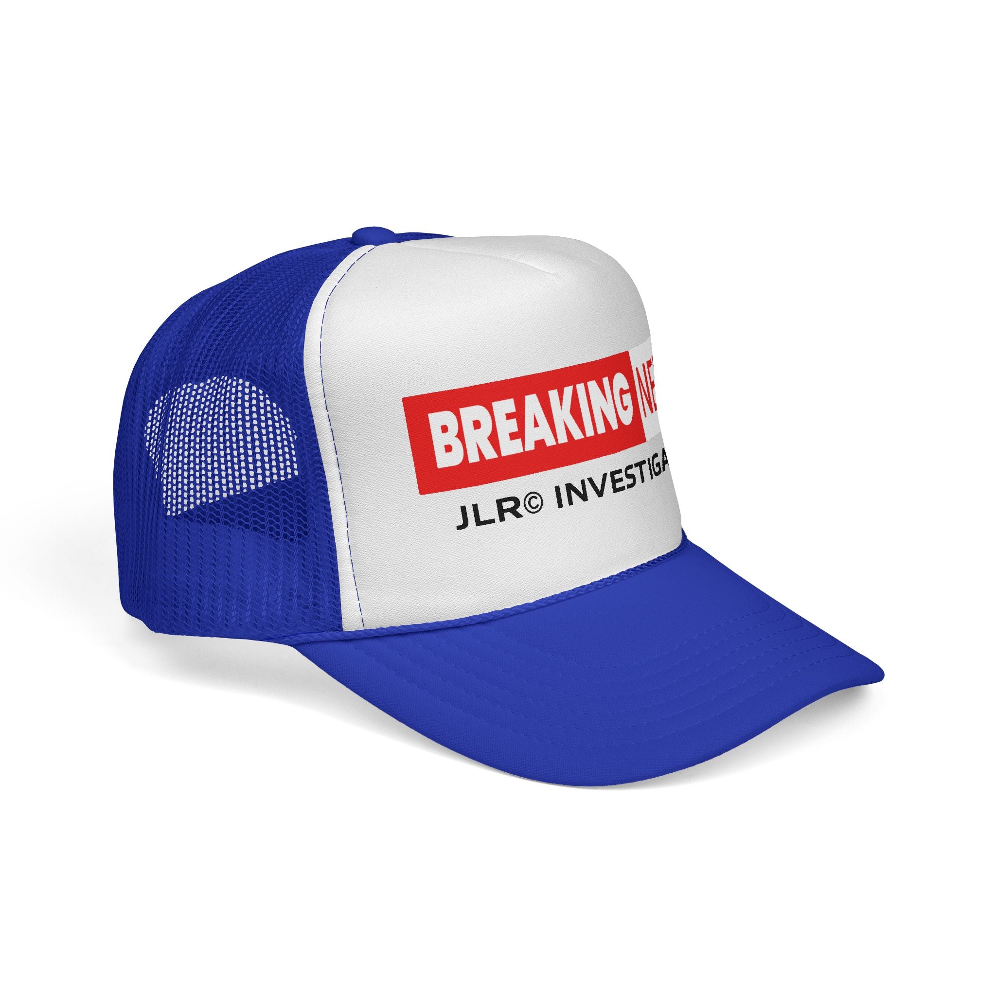 Trucker Cap — "Breaking News: JLR© Investigates Retro Mesh Hat