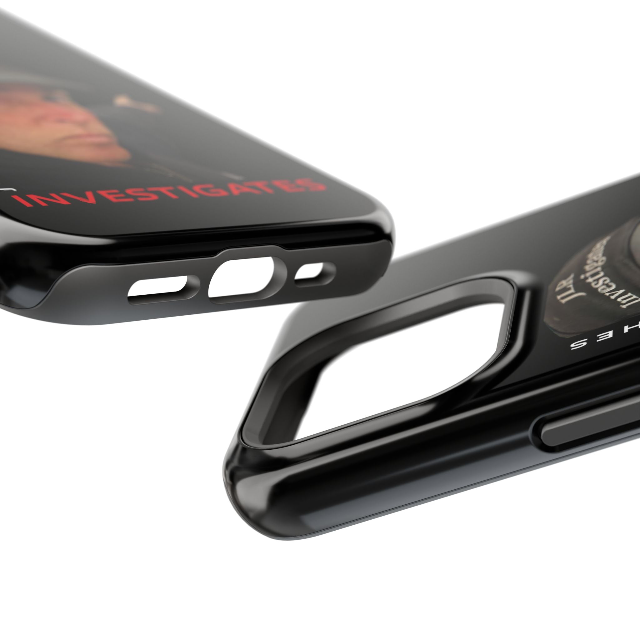 Phone Case — 'JLR© Investigates' Magnetic Impact-Resistant Case with Jonathan Lee Riches Portrait