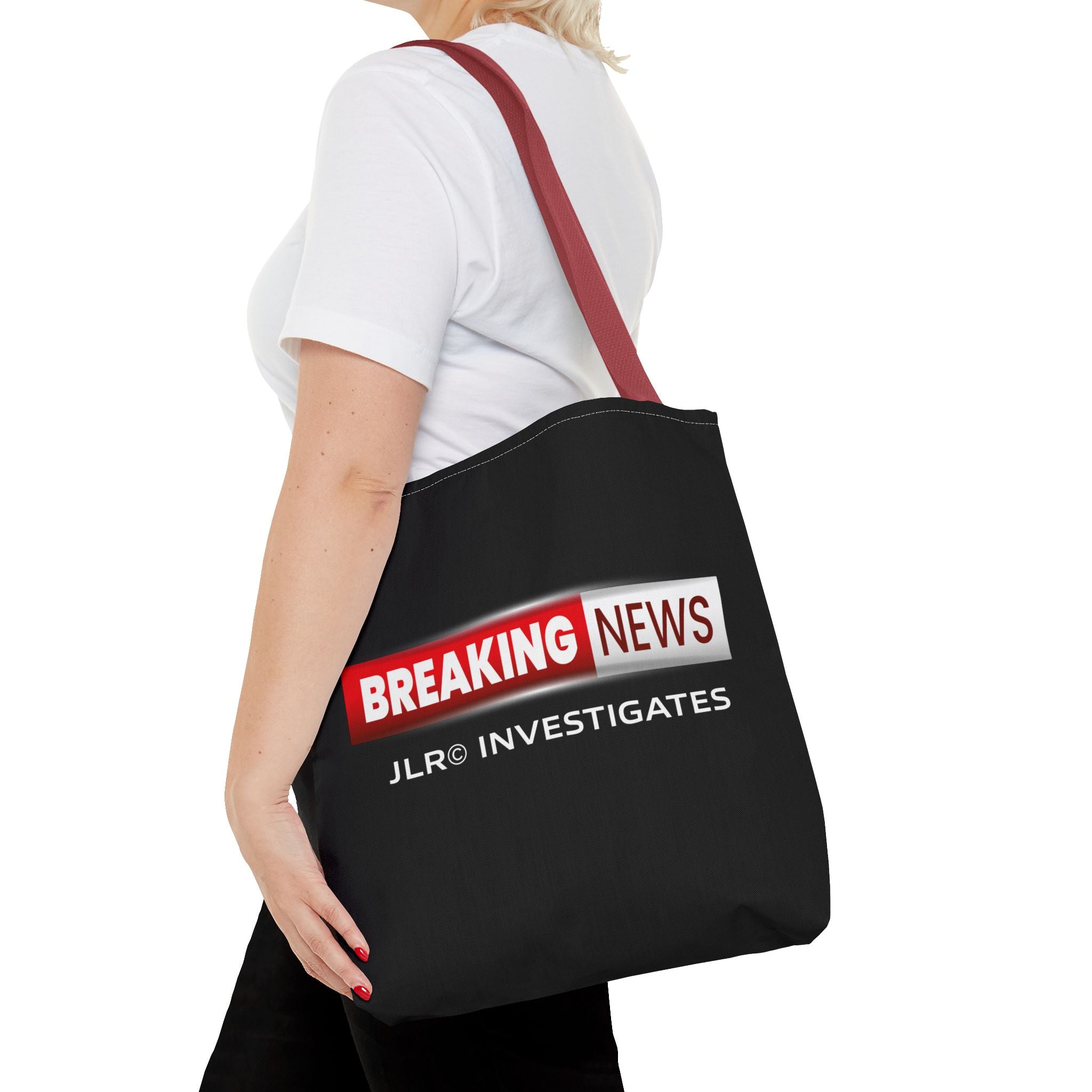 Breaking News Tote Bag — JLR© Investigates Logo Tote