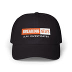 Breaking News Dad Cap — "Breaking News: JLR© Investigates" Camo Baseball Hat