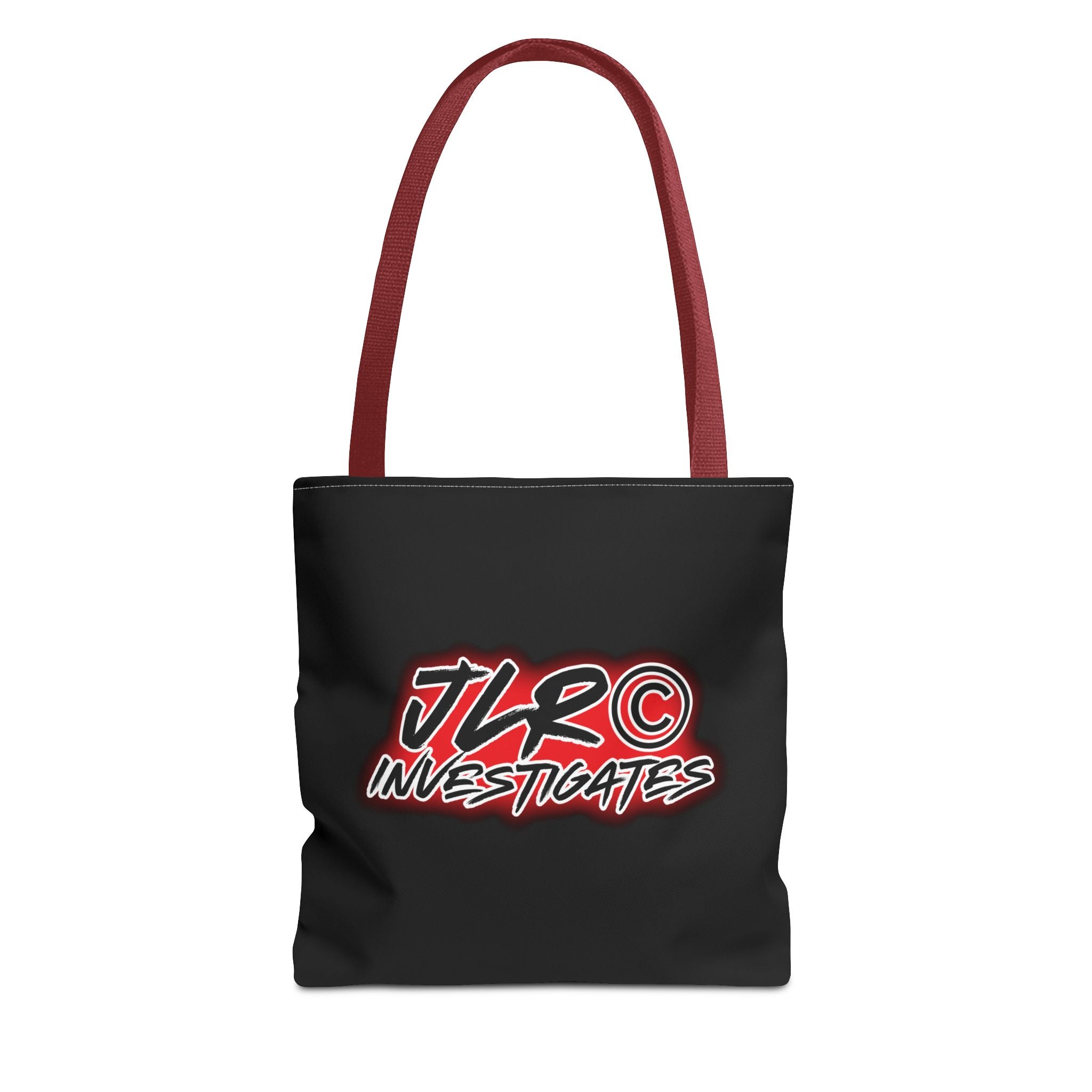 JLR© Investigates Logo Tote Bag — Black Branded Everyday Tote