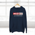 Breaking News Hoodie — "JLR© Investigates" Graphic Pullover