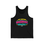 Whackadoodle Wednesday Tank Top in Black – JLR Investigates graphic tank
