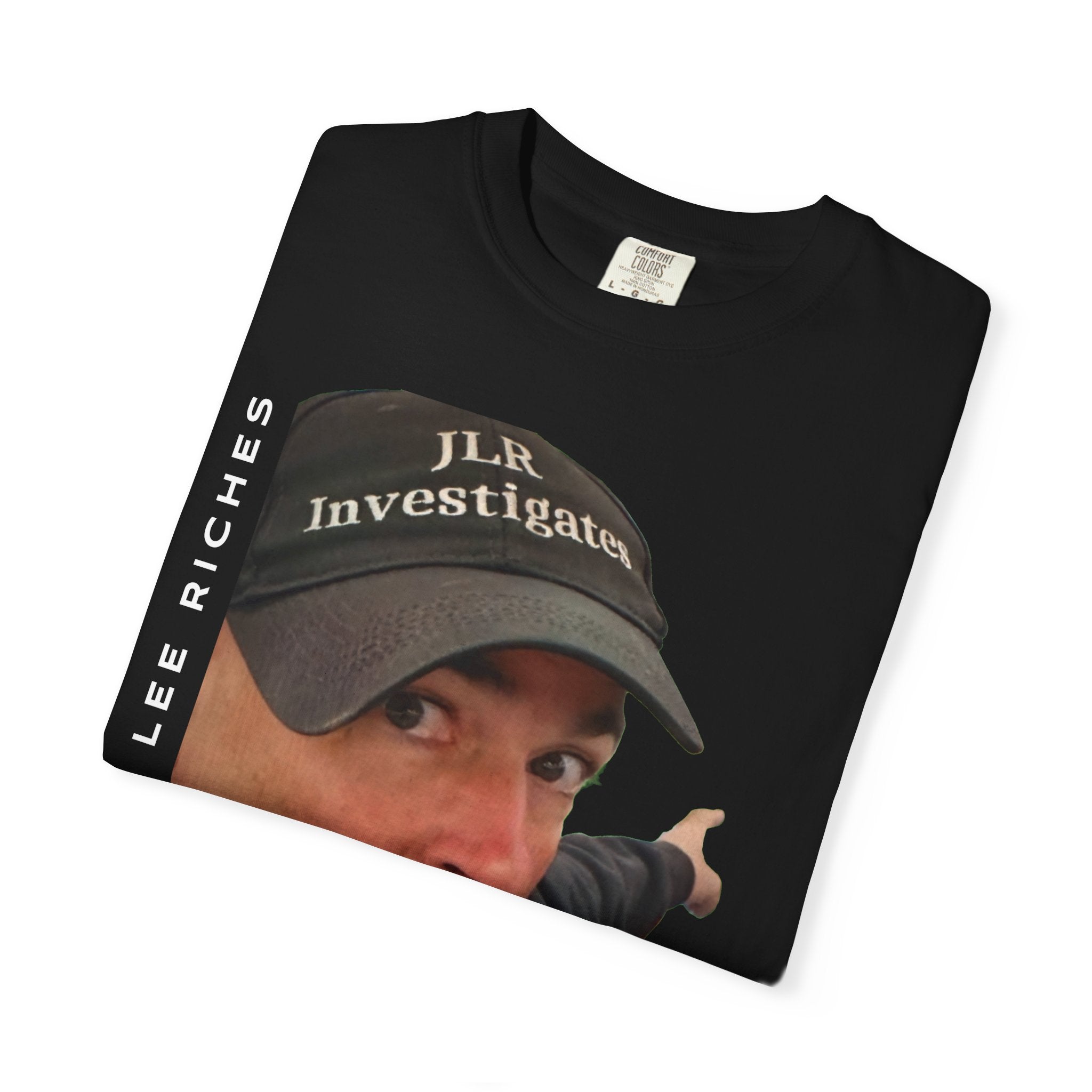 Investigates T-Shirt — Jonathan Lee Riches Investigates Tee