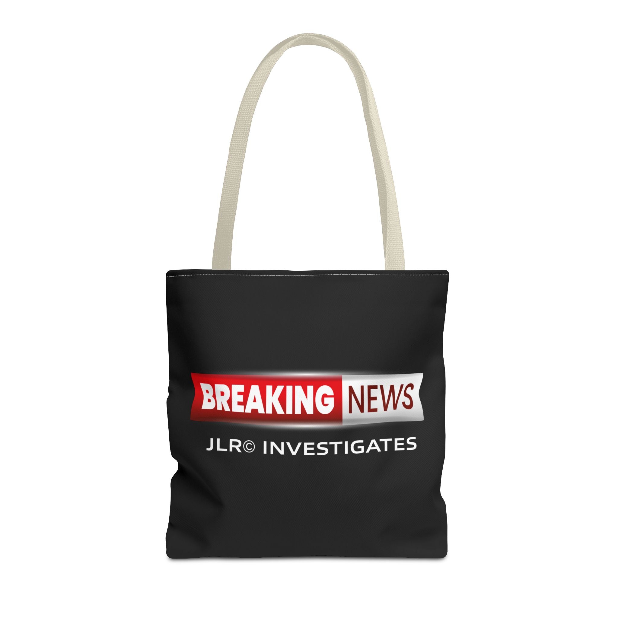 Breaking News Tote Bag — JLR© Investigates Logo Tote