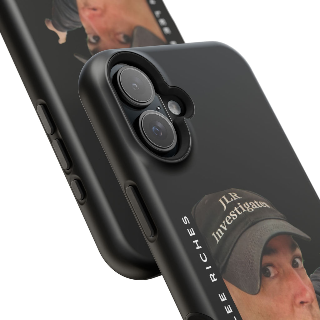 Phone Case — 'JLR© Investigates' Magnetic Impact-Resistant Case with Jonathan Lee Riches Portrait