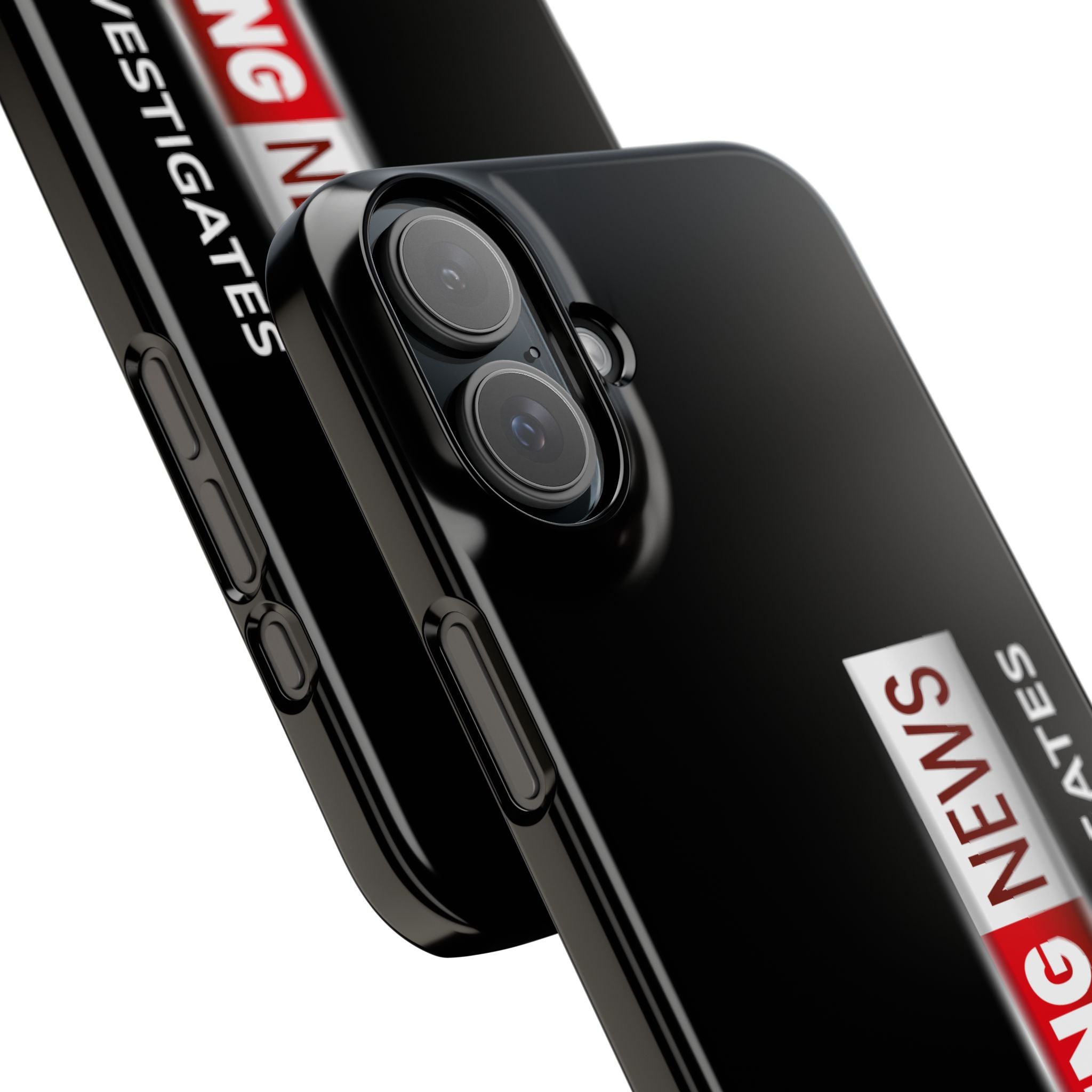 Slim Phone Case — "Breaking News" JLR© Investigates Graphic