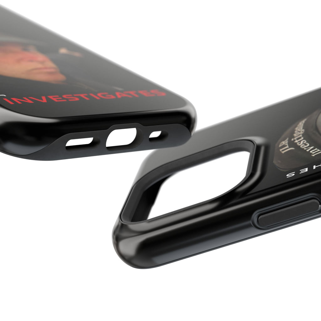 Phone Case — 'JLR© Investigates' Magnetic Impact-Resistant Case with Jonathan Lee Riches Portrait