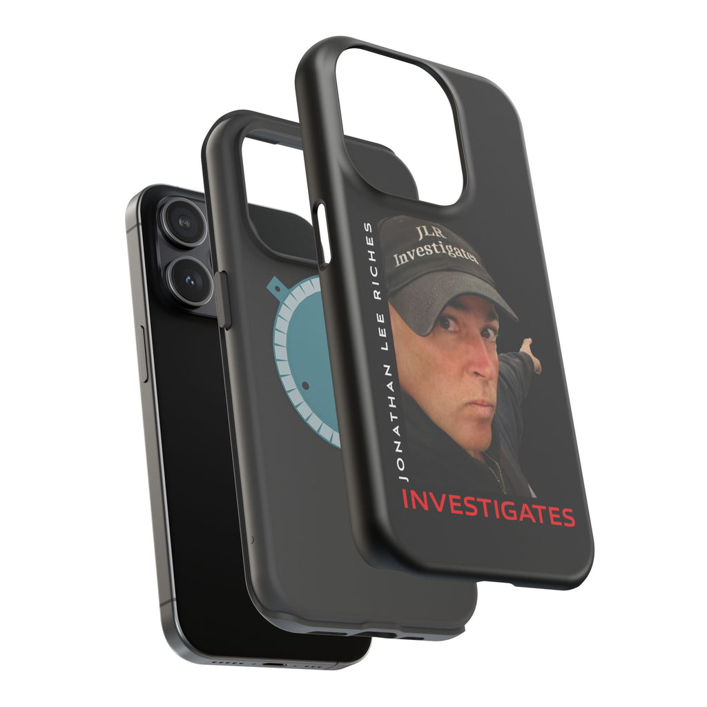 Phone Case — 'JLR© Investigates' Magnetic Impact-Resistant Case with Jonathan Lee Riches Portrait
